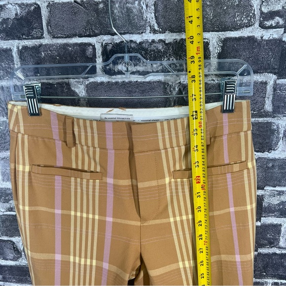 NWT Anthropologie Maeve Slim Kick-Flare plaid Pants - size 2 - Picture 14 of 16
